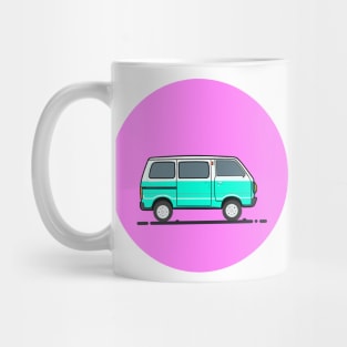 Green Travel Van Car Mug